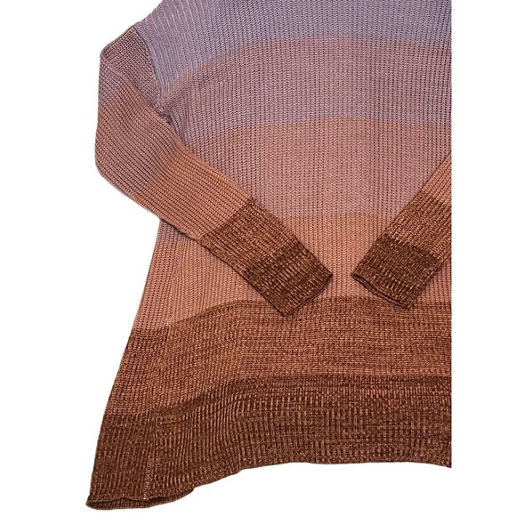 Maurices Womens Ombre Knit Cardigan Sweater - Size M 100% Acrylic Fall Colors - Picture 7 of 11